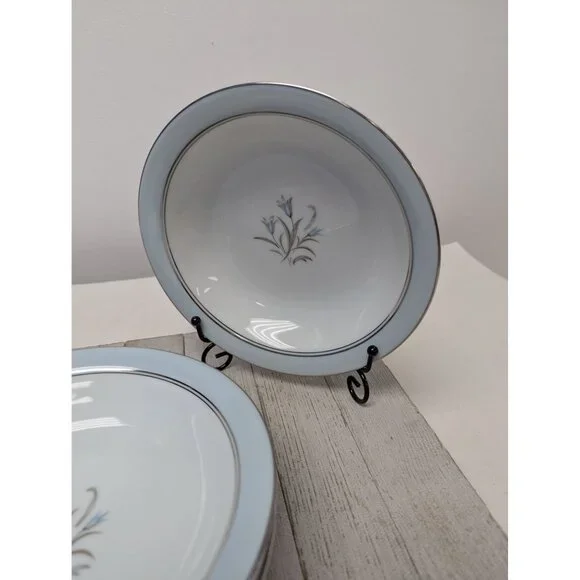 Set Of 4 Noritake Bluebell Soup Cereal Bowls 5558 Fine China - Picture 4 of 7
